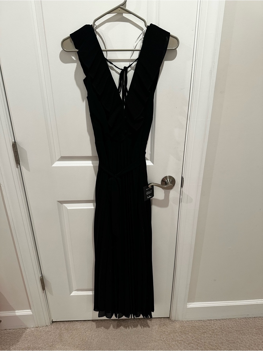 NWT Lulu’s Loved By You Chiffon Pleated Maxi Dress Size XL - Picture 5 of 12